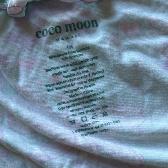 Coco moon Tiare Blooms Mama Robe In Blue robe size XS/S - Picture 3 of 7